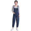 2024 Plus Size 8XL Denim Pants Maternity Pants Overalls Girls Suspender Jeans  Loose Casual Jeans Jumpsuit for Ladies