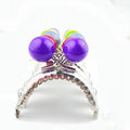 Deepeel BS603 6.5cm Purse Accessories Bags Hardware Handbag Handle Candy Beads Silver Bag Frame