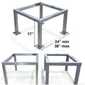 Adjustable Aluminum AC Condenser Stand Kit Corrosion-Resistant Mounting Bracket for HVAC Outdoor Units
