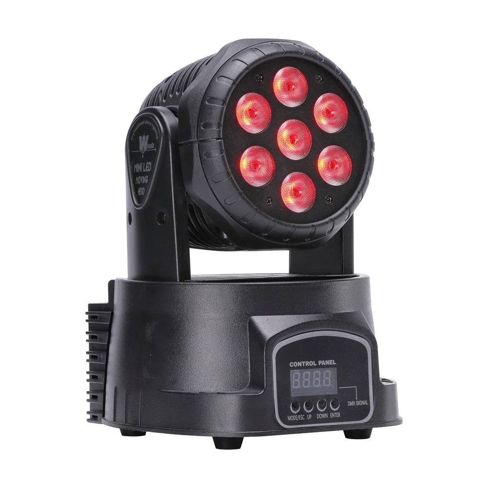 U`King 7 LEDs 70W RGBW Stage Lights Shaking Head DJ Shows Disco Bar Lighting Disco DJ Beam Lights