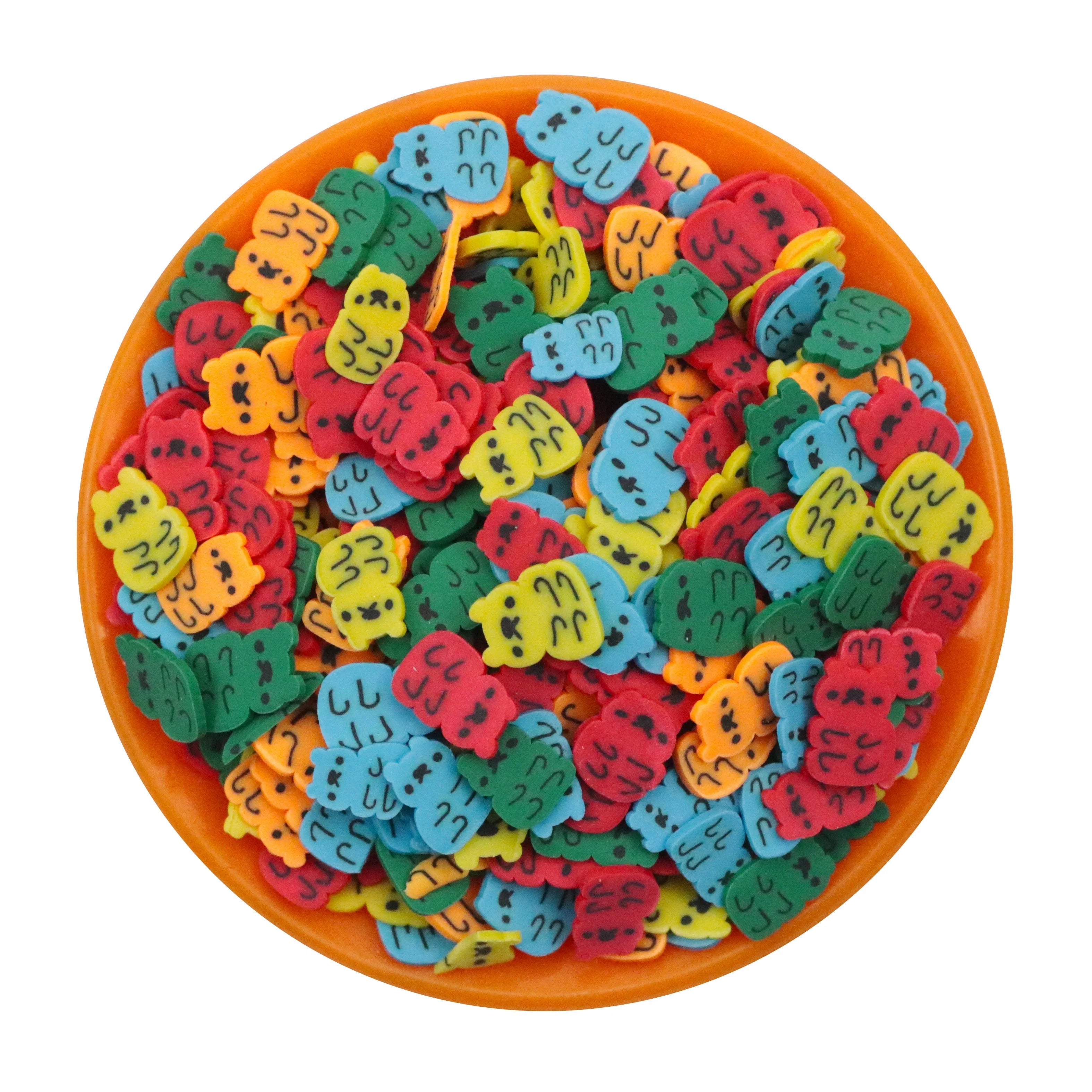 1KG 5MM 10MM Bear Polymer Clay Sprinkles Slices Cats for Slime DIY Craft Art Decoration Nail Tumblers Slime Supplies