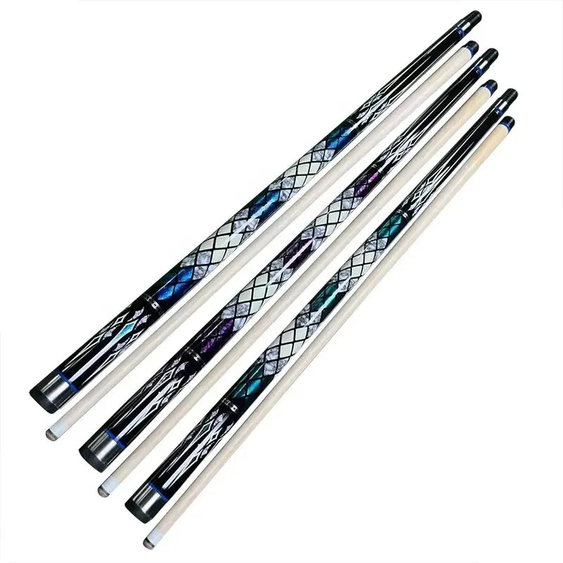 Premium Diamond Design 1/2 Jointed Canadian Maple Wood 13mm Tip 58" Billiard Pool Cue Stick for Sale
