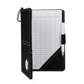 Deluxe PU Leather Golf Scorecard Cover Holder With Golf MarkerFree Send a Ball Mark and Hook OEM Customizable Logo