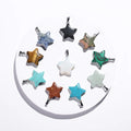 Natural Stone Star Shape Healing Stone Pendant Chakra Crystal Gemstone Charms for Necklace Earring Bracelet Jewelry Making