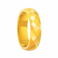 New Designs 6mm Couple Ring Multi-Faceted Stainless Steel Fidget Rings for Men