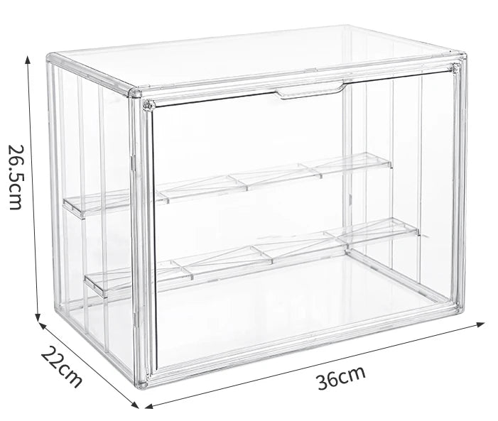 2023 Custom Luxury Toy Display Box Stackable Transparent Toy Display Stand Clear Acrylic Toy Display Figure Cases Organizer