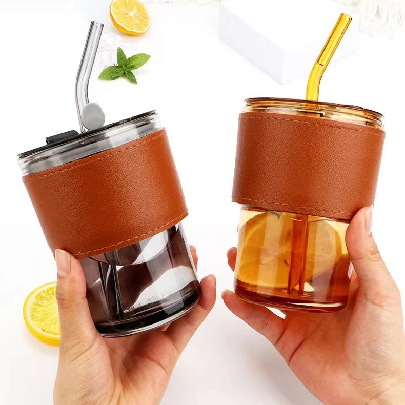 Mug Drinking Cup Wholesale Gift Bamboo with Printable LOGO Glass Box Camping Mugs Contemporary HANDGRIP Hot Water or Cold Water