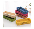 Rustic Wood Wooden Decorative Desktop Wooden Plant Pots Indoor Succulent  Plant Box for Home Decor
