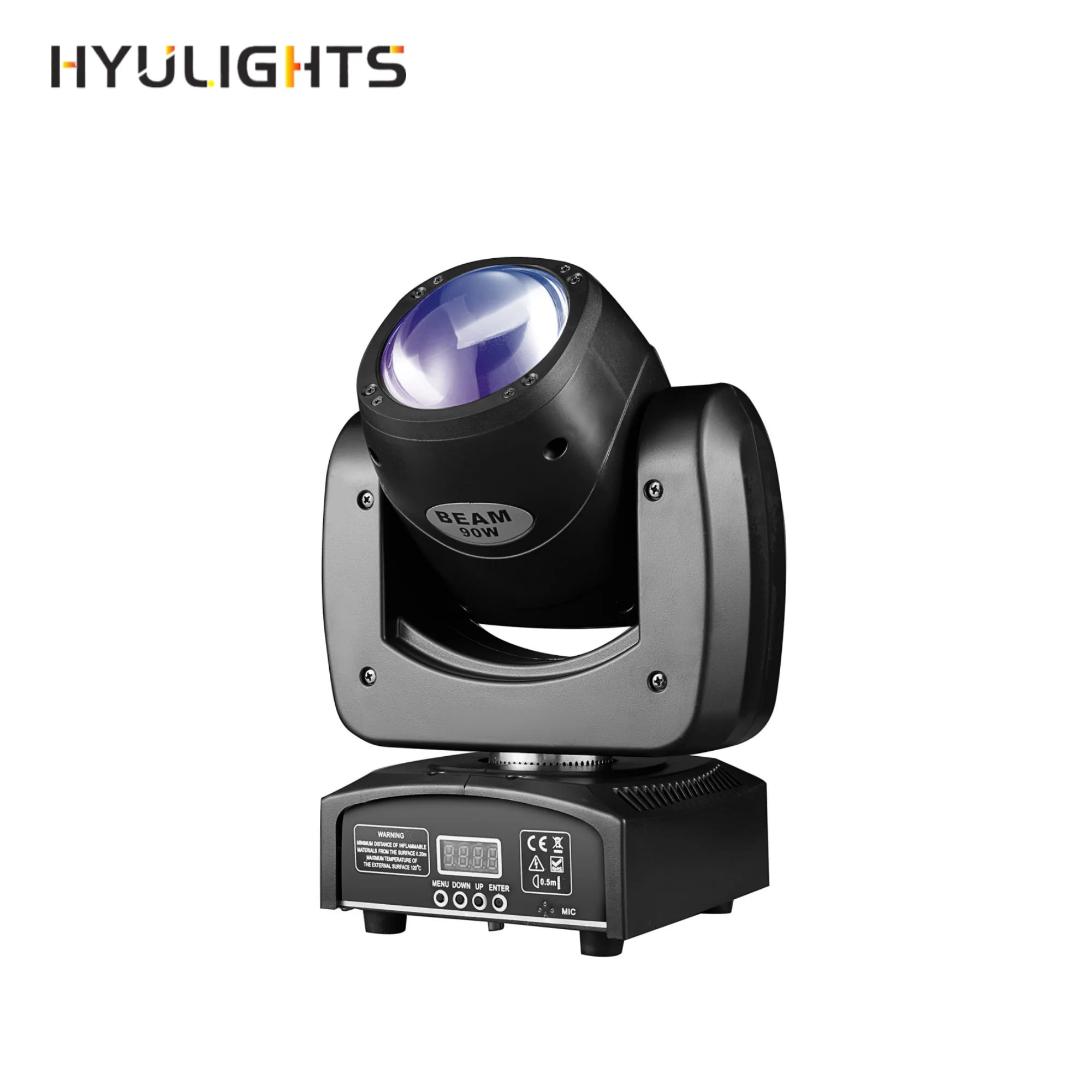 90W Mini LED Headlight for Disco Club Party Wedding-RGBW White Emission DMX512 Control 13/15CH Beam Effect for Stage Lighting