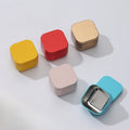 Custom 54*54*H40mm Mini Square 2oz Candle Jars Empty Metal Tea Tin Can With Lids Tin Can for Candles Packaging
