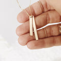 EManco Custom Engravable Nameplate Necklace Gold Plated Stainless Steel Bar Pendant Necklace Chain Jewelry Unisex Accessoires