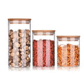 Round Cylinder Heat Resistant Spice Jar Storage Jar Mason Borolicicate Glass Jar with Lid