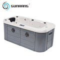 Sunrans Luxury Portable Indoor Hot Tub 0-Person Hydro Massage Whirlpool Balboa System Modern Freestanding Bathroom Use 660L