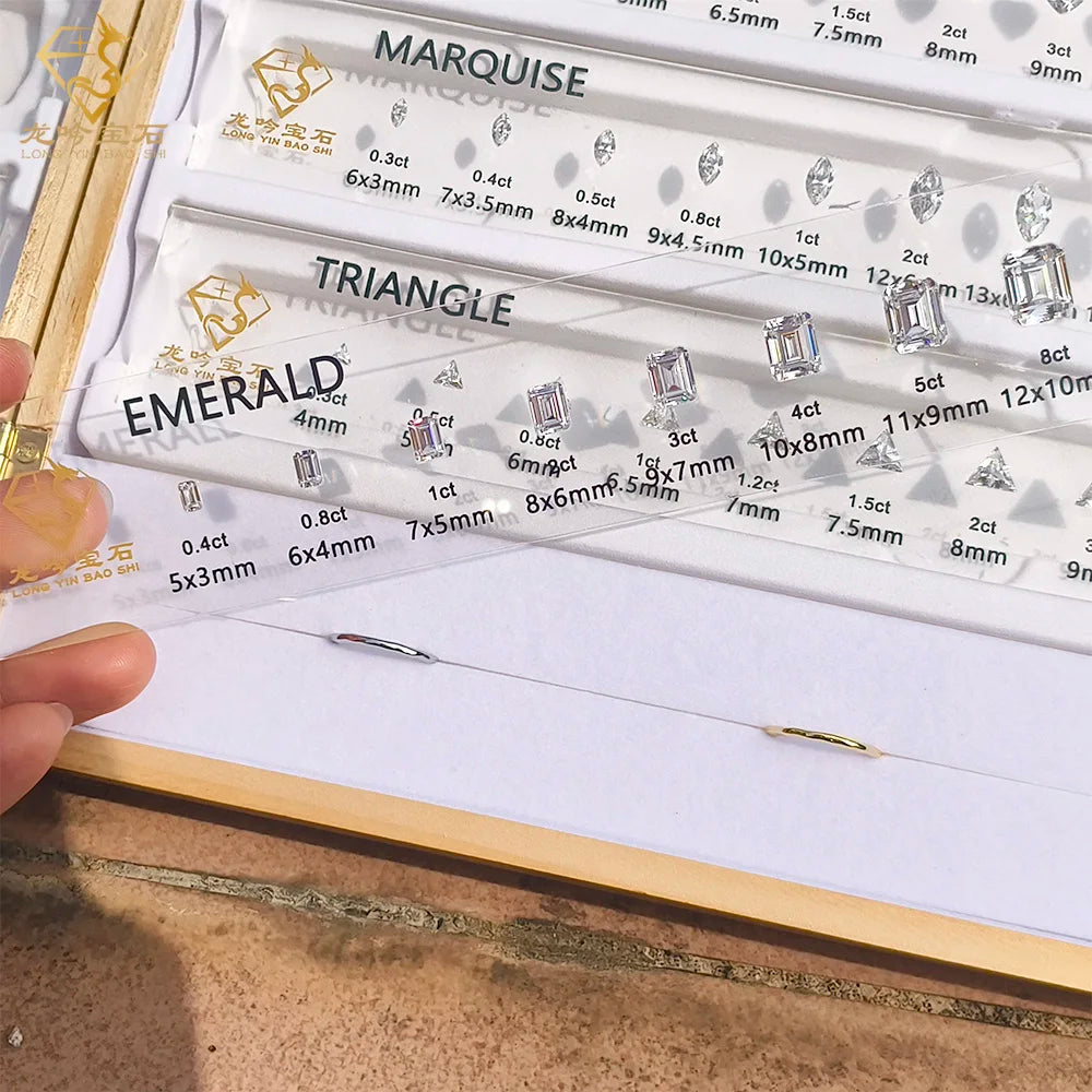 Hot Selling  Zirconia Diamond Size Carat 5A Cubic Zirconia Gemstone Sets Small to Big Full Size Stone for Jewelry Store