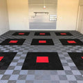 Portable Modular Anti-Slip Anti-Scratch Waterproof Garage Decking Tiles for Indoor Use with Drainage System