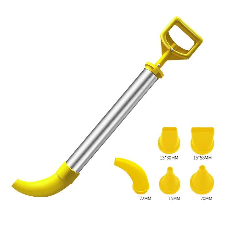 5in1 Stainless Steel Removable Nozzle Cement Caulking Gun Mortar Applicator Pointing Sprayer Grouting Gun