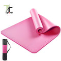 TTSPORTS Wholesale Thick Private Label Custom Printed Mat De Yoga Nbr 10mm Eco Friendly Kids Foldable Nbr Yoga Mat With Strap