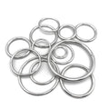 10/15/20/25/30/35/40/45/50/60/70 mm Silver Metal Ring Adjustment Buckle Round Strong Circle Leather Rivets Backpack With Rings