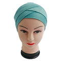 Customized Islamic Ladies Double Cross Underscarf Muslim Jersey Headscarf Inner Hijab Underscarf