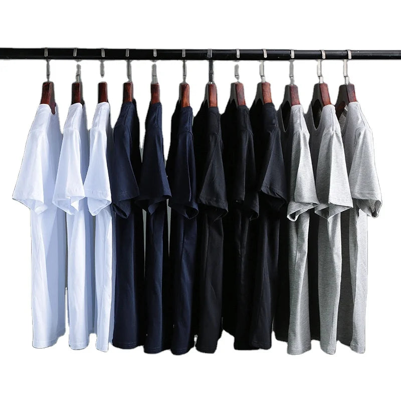 Wholesale Custom Men's Promotional Plain Embroidered Tee Shirt Silk Screen Printing Men's T-shirts Blanks Oversized T-shirts