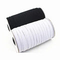 6mm 9mm 12mm 18mm White Black Colorful Flat Elastic Band Braided Binding Knitted Elastic Band for Garments & Shoes MegaBDM