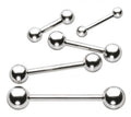 Helix Industrial Barbell Rings Externally Threaded Tongue Nipple Bar Titanium Piercing Trendy Opp Bag Children's Nail Bar