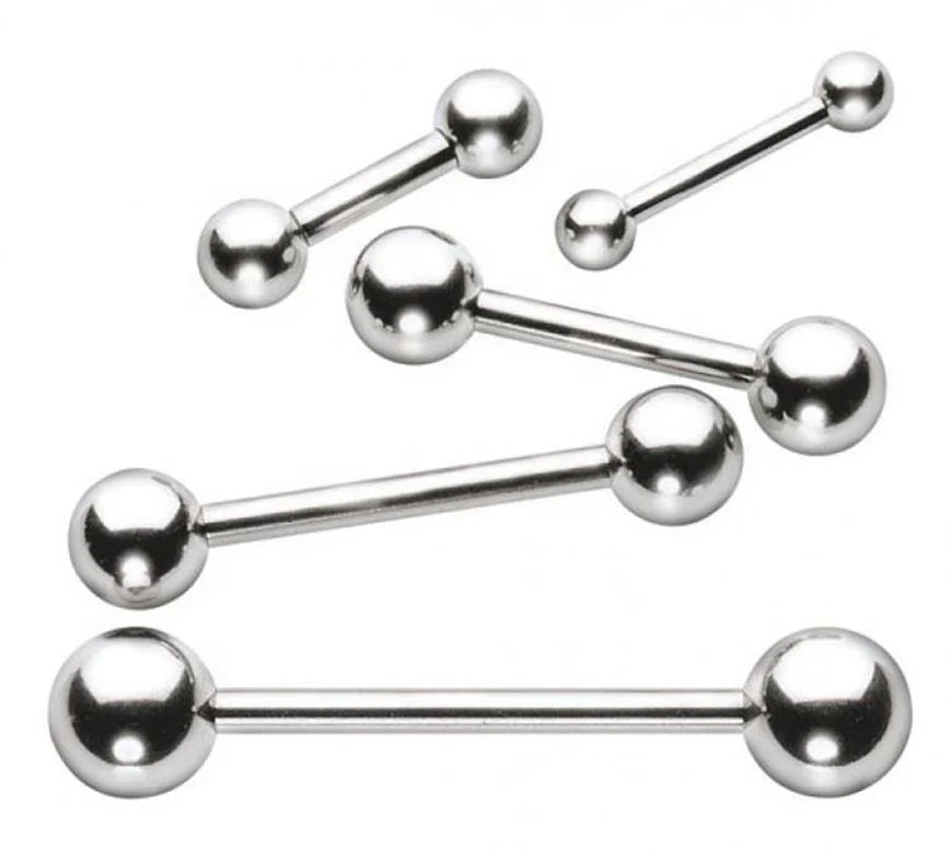 Helix Industrial Barbell Rings Externally Threaded Tongue Nipple Bar Titanium Piercing Trendy Opp Bag Children's Nail Bar