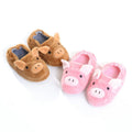 New plush slippers 1-6 Years Old Children Winter Warm Plush Pig slippers with Heel