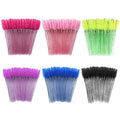 Wholesale Eyelash Cleaning Brush pink Mascara Eyelash Brush for Beauty Salon Use Crystal Eyebrow Brush