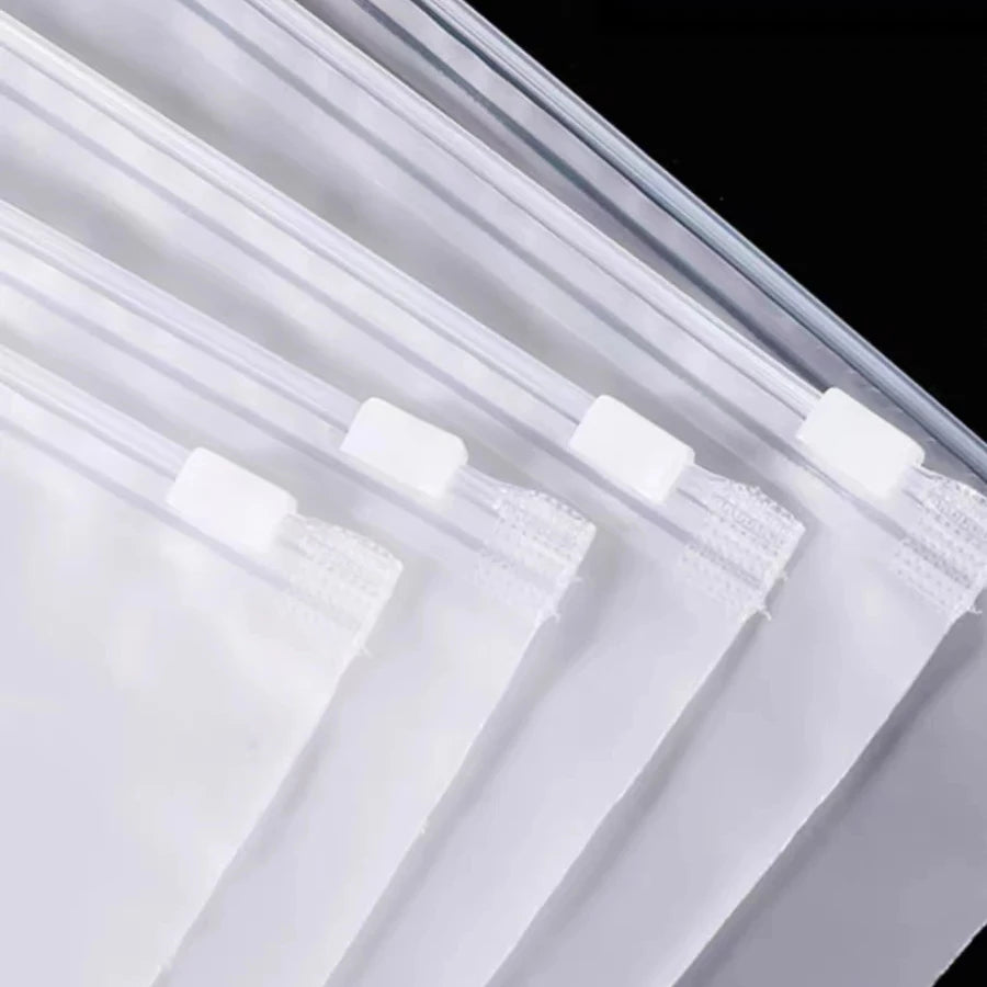 Clothing Zipper Bag Transparent Clothing Plastic Frosted Clothing Bag Customized High-grade PE Self-sealing Bag Thickened
