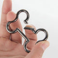 Zinc Alloy Luggage Decoration Bone Opening Spring Ring Bone Buckle  Pet Rope Snap Hook Bag Accessories Hook