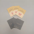 Customized Printed Kraft Paper Three Side Sealed Sachet Bag Biodegradable Cosmetic Cream Oil Powder Coffee Tea Flat Pouch
