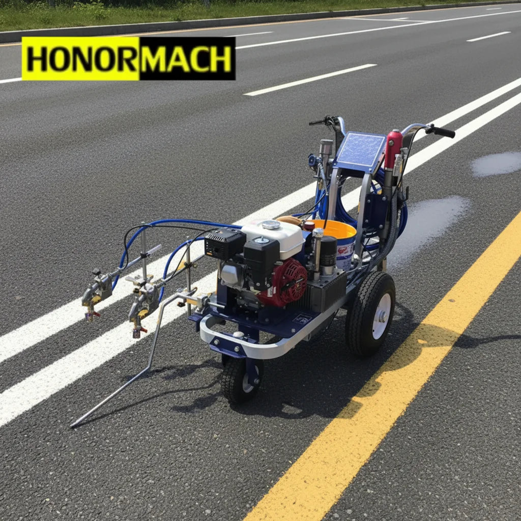 Cold Spray Marking Machine Cold Paint Road Marking Machine for Parking Lots Intersections and Sports Fields