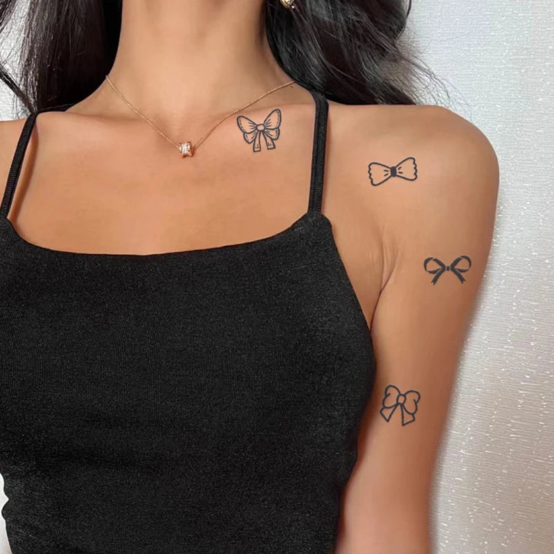 Herbal Juice Tattoo Sticker Stencil Long Lasting Waterproof Cartoon Finger Small Pattern Tattoo Temporary Tattoo Sticker