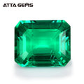 Surpise Price Lab Grown Hydrothermal Emerald Cut Diamond Synthetic Lab Created Zambian Emerald for Necklace