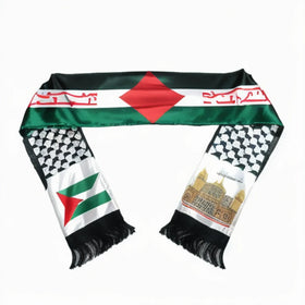 Wholesale Price 100% Polyester Double-sided Printing Indoor and Outdoor Customized Design Palestinian Flag and Scarf