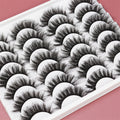 Abestyou 14pairs 3d Mink Russian Lashes Full Strip Natural False Eyelashes Extension Wholesale Fluffy Eye Lashes Private Label