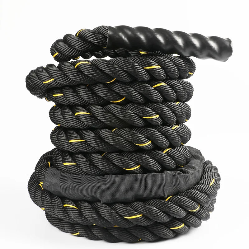 Battle Ropes Home Gym Outdoor Cardio Workout Equipment Heavy Exercise Training Battle Rope 9m 12m 15m for Strength Training
