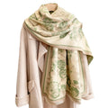 2026 Fashion Floral Winter Warm Wrap Dubai Cashmere Shawl Women's Luxury Brand Scarf Cashmere Blanket