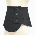 Meetee CB767 CB768 23*66cm Black Garment Decorative Shirt Suit Elastic Cummerbunds Belt Suit Fabric Waist Corset Women Suspenders