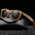 Custom Logo Wholesale Metal Spring Hinges Wooden Square Sunglasses Zebra  Polarized Wooden Sunglasses Men Women