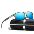 2024 Trendy Sunglasses for Men TAC Uv400 Polarized Rectangle Eyewear Driving Mirrored Sunglasses