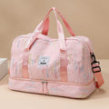 New Luxury Quilted Nylon Tote Bag Large-Capacity Portable Sports & Yoga Duffel with Independent Shoe Compartment Fashion Style