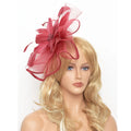 England Boutique Women Red Blue Designer Kentucky Grenadine Flower Fascinator Clip Derby Hats Cap Accessories for Hair Sale