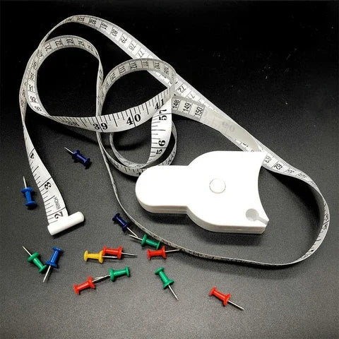 Waist Circle Ruler Head Circumference Measurements Y-shaped Ruler Automatic Telescopic Tape Measure