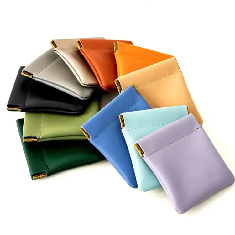 8*8 Cm PU Leather Squeeze Bag Coin Bag Luxury Wallet Animal Cartoon Push Pop Bubbles Fidget Silicone Bag Squeeze