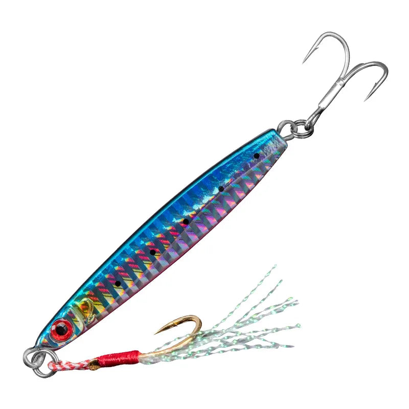 NOEBY 95mm/40g Animated Metal Lead Fishing Lure for Casting Hard Jigging Swimbait Lure with 3D Eyes for Saltwater Freshwater