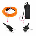 9ft Neon Glowing Light Super Bright Battery Operated EL Wire Cable for Cosplay Dress Festival MegaBDM