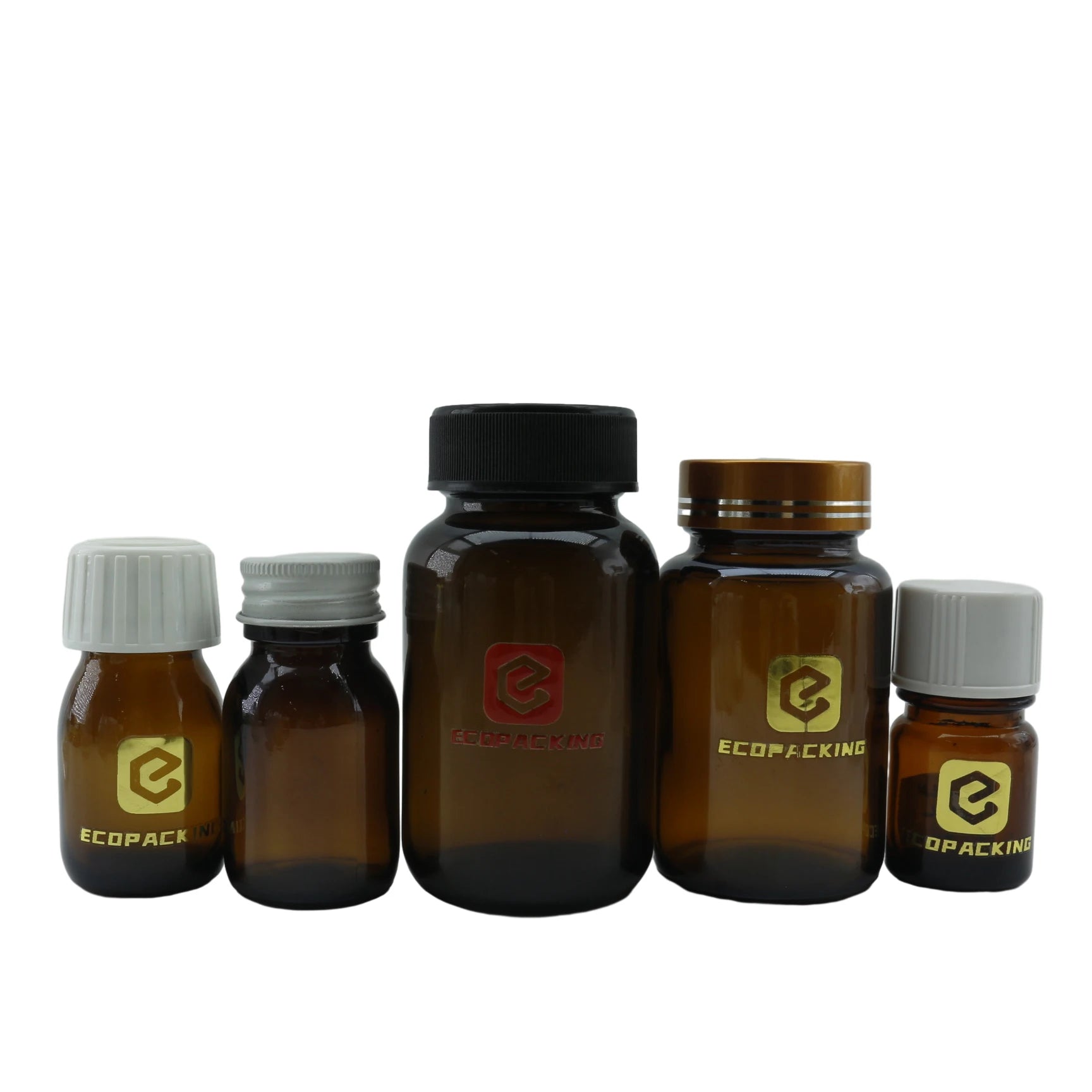 60ml 75ml 100ml 120ml 150ml 200ml 250ml 300ml 400ml 500ml Amber Brown Wide Mouth Tablet Vitamin Capsule Glass Bottle