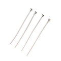 14K Gold Plated Stainless Steel Silver Tone Wire Eye Pins Smooth Loop Findings Head Pin for DIY Jewelry Making